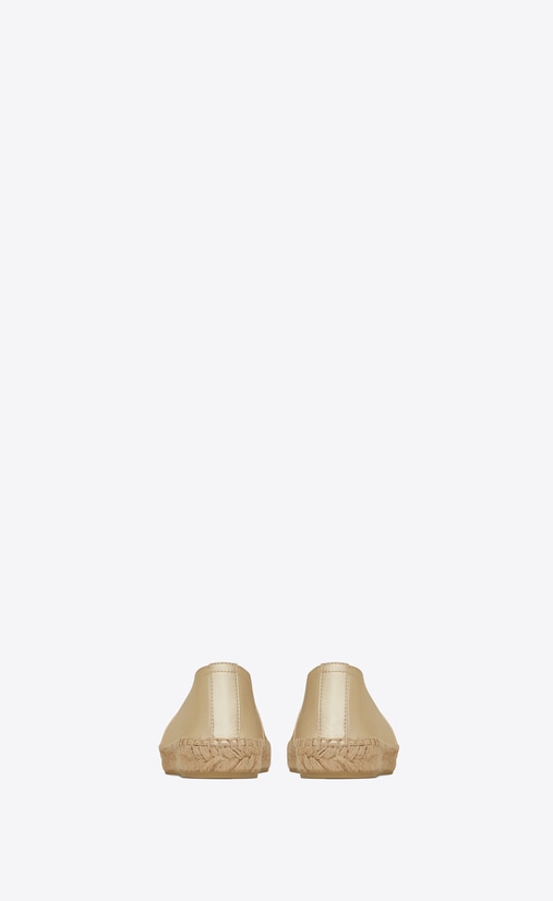 saint laurent gold espadrilles