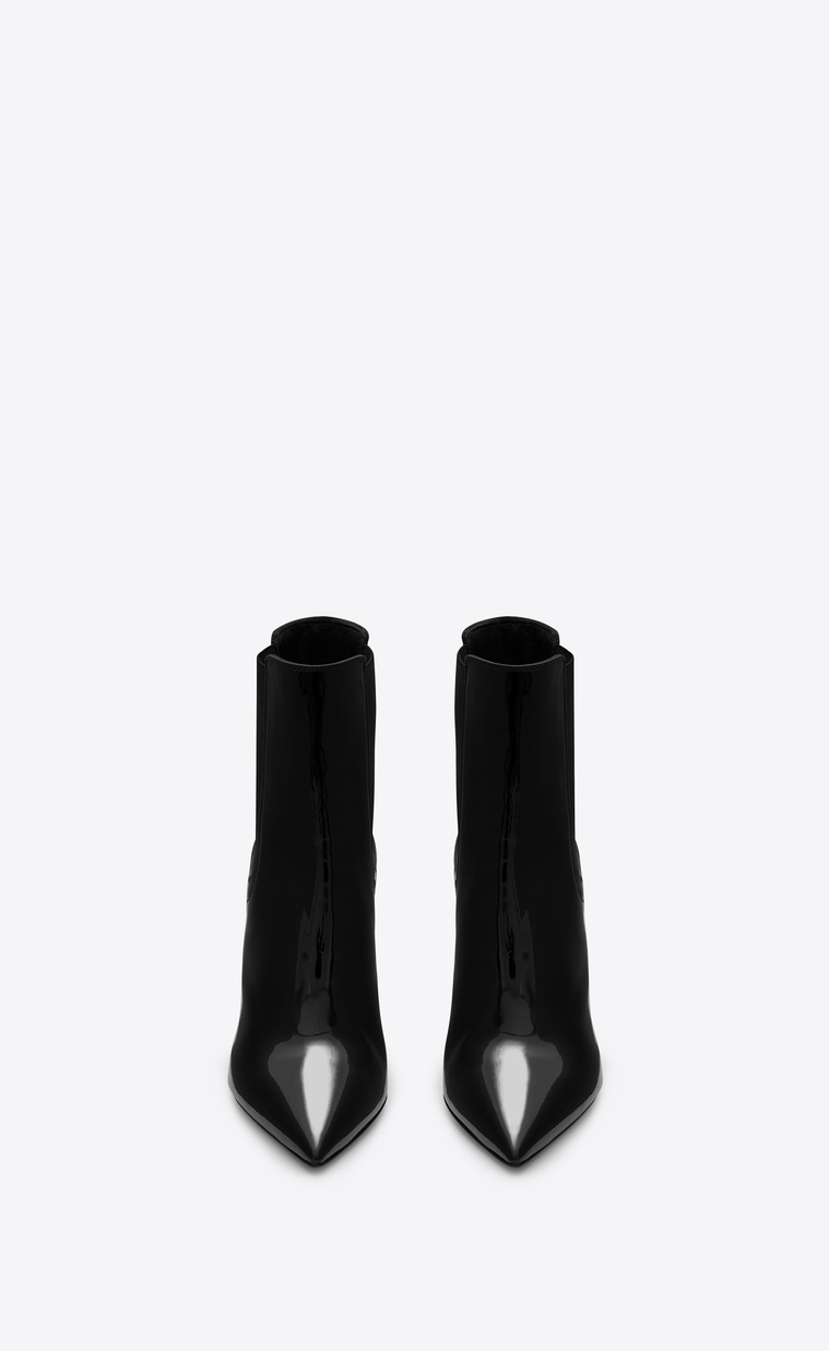 opyum ankle boots in leather with black heel