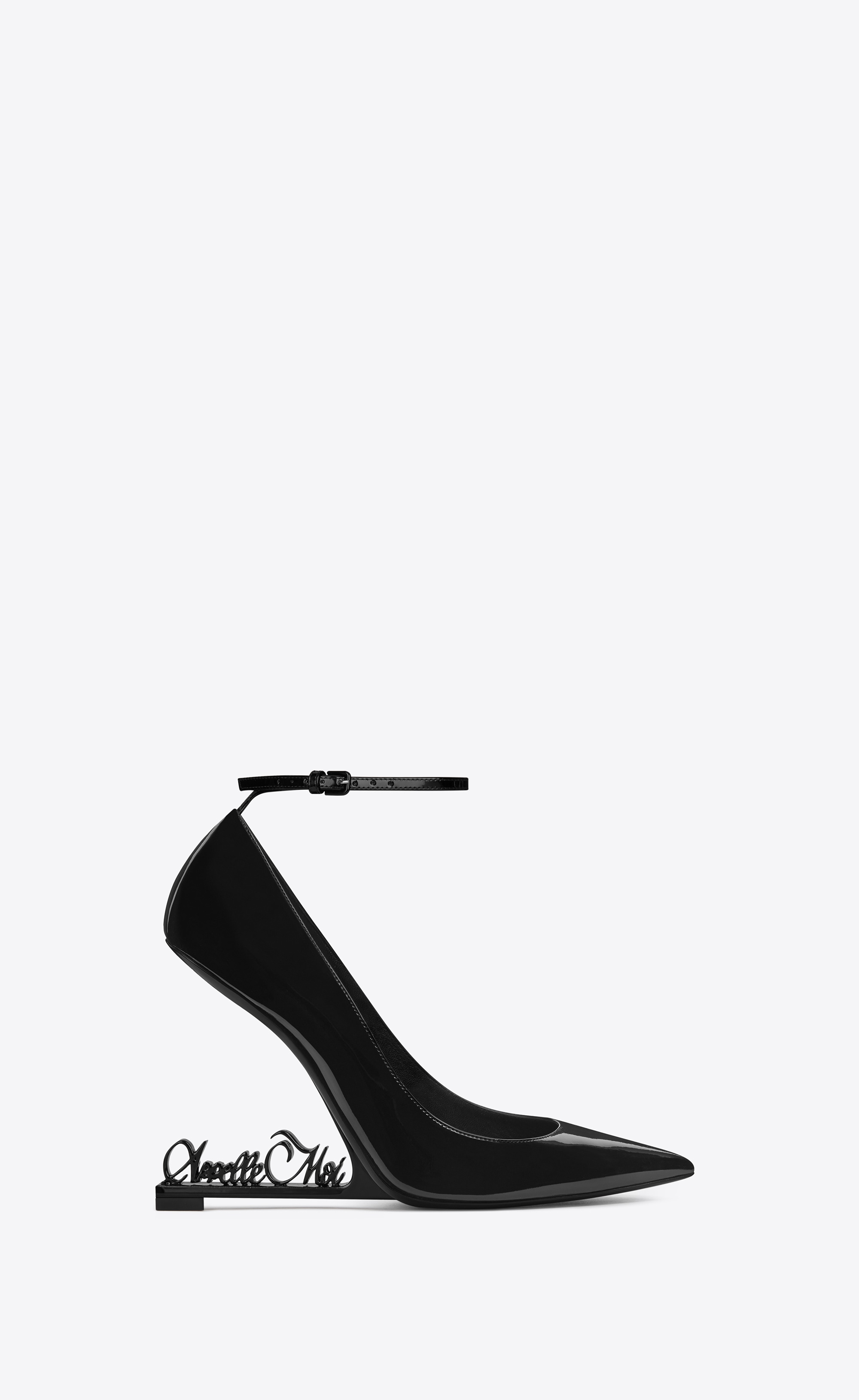 Saint Laurent ‎OPYUM 105 Pump In Black Patent Leather And APPELLE MOI ...