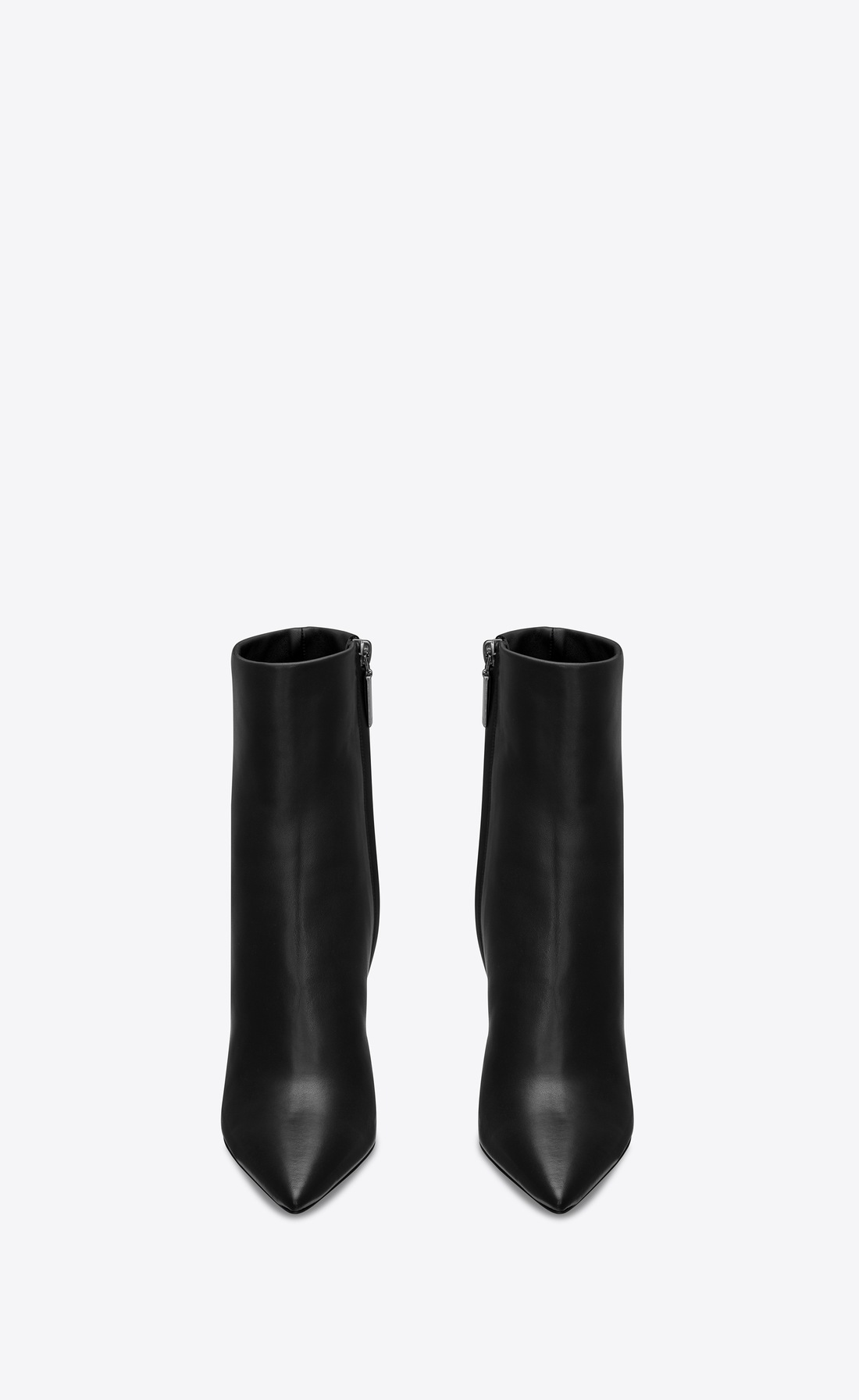 opyum ankle boots in leather with black heel