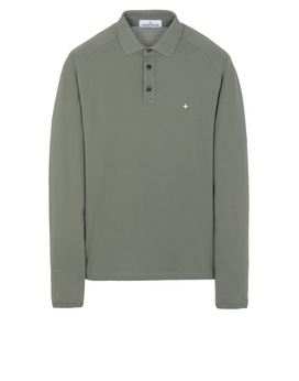 STONE ISLAND 21617 Polo shirt Man Olive Green