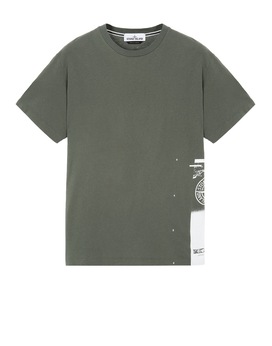 STONE ISLAND 2NS83“DRONE ONE” T-Shirt Herr Olivgrün