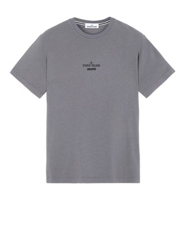 STONE ISLAND 2NS92 STONE ISLAND ARCHIVIO PROJECT_LINO WATRO CAMOUFLAGE CAMISETA DE MANGA CORTA Hombre Peltre