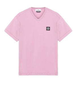 STONE ISLAND 23213 Short sleeve t-shirt Man Pink Quartz