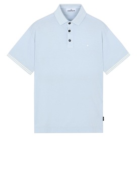 STONE ISLAND 20558 Polo shirt Man Baby Blue