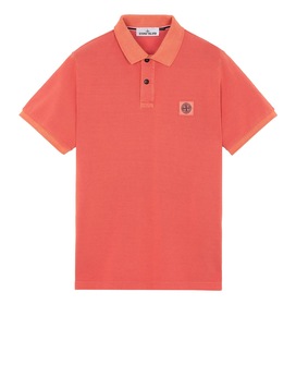 STONE ISLAND 22S67 Polo shirt Man Lobster Red