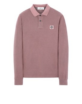STONE ISLAND 2SS67 PIGMENT DYE TREATMENT Polo shirt Man MAHOGANY BROWN