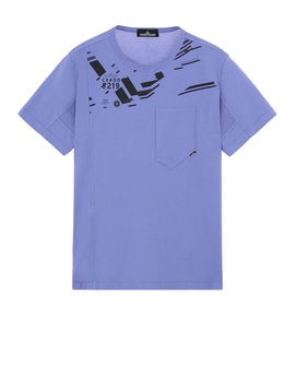 STONE ISLAND SHADOW PROJECT 20610 PRINTED SS CATCH POCKET-T Short sleeve t-shirt Man Lavender