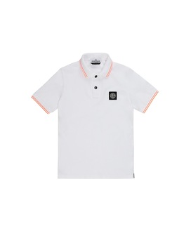 STONE ISLAND JUNIOR 21348 Polo 衫 男士 白色