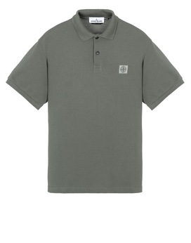 STONE ISLAND 22R39 Polo shirt Man Musk Green