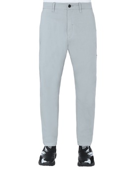 STONE ISLAND SHADOW PROJECT 30408 WIDE PANTS TROUSERS Man Pearl Grey
