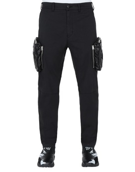 STONE ISLAND SHADOW PROJECT 30308 CARGO PANTS TROUSERS Man Black