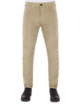 STONE ISLAND J01J2 NYLON TELA-TC SL TROUSERS - 5 POCKETS Man Dark Beige