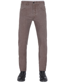 STONE ISLAND J01J1 PANAMA PLACCATO SL Trousers Man Dark Brown