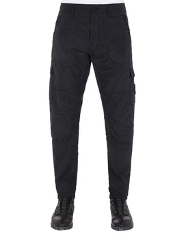 STONE ISLAND 32029 S.I.PA/PL SEERSUCKER-TC Pantalón Hombre Negro