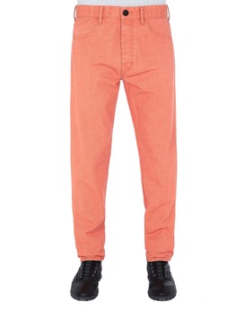 STONE ISLAND J02J1 PANAMA PLACCATO RE-T Trousers Man Lobster Red