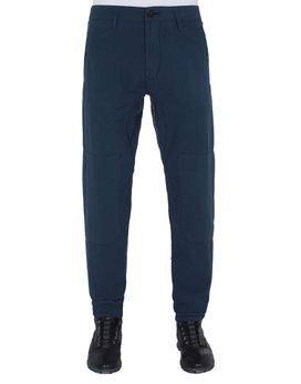 STONE ISLAND 32237 SEERSUCKER CO-TC Trousers Man Marine Blue