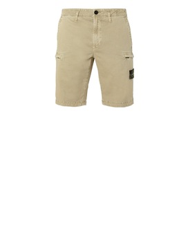 STONE ISLAND L0504 T.CO+OLD Bermuda shorts Man Dark Beige