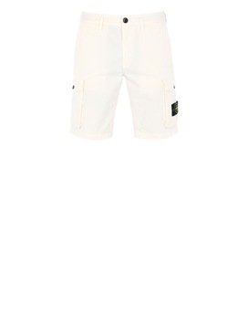 STONE ISLAND L07WA T.CO+OLD Bermuda shorts Man Ivory