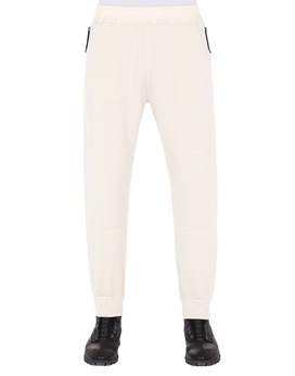 STONE ISLAND 62652 Fleece Trousers Man Beige