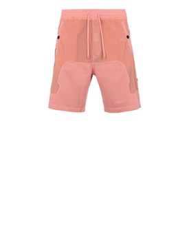 STONE ISLAND SHADOW PROJECT 60307 COMPACT SHORTS SHADOW PROJECT BERMUDA SHORTS Man Salmon pink