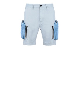 STONE ISLAND SHADOW PROJECT L0109 CONVERT CARGO SHORTS SHADOW PROJECT BERMUDA SHORTS Man Pearl Grey