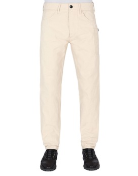 STONE ISLAND J04J1 PANAMA PLACCATO RE-T PANTALONES - 5 BOLSILLOS Hombre Beis