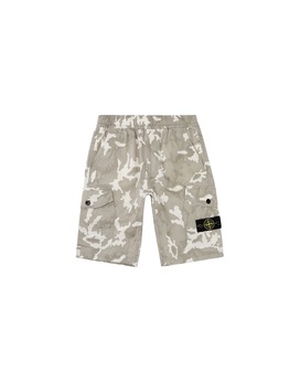 STONE ISLAND JUNIOR L0737 CAMOUFLAGE 百慕大短裤 男士 米色
