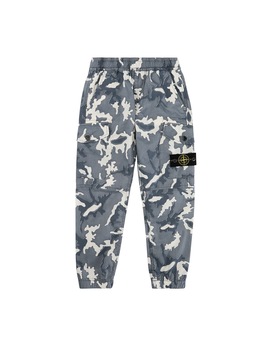 STONE ISLAND JUNIOR 30637 CAMOUFLAGE 长裤 男士 蓝色