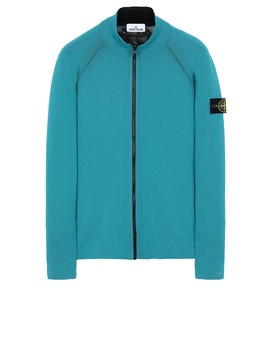 STONE ISLAND 520B5 REVERSIBLE KNIT Sweater Man Turquoise