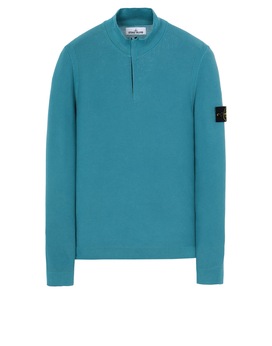 STONE ISLAND 561D9 PIGMENT DYE TREATMENT Sweater Man Turquoise