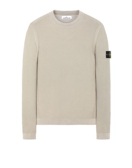 STONE ISLAND 560D9 PIGMENT DYE TREATMENT Sweater Man Dark Beige