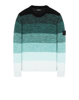 STONE ISLAND SHADOW PROJECT 507A4 GRADIENT KNIT CREWNECK Sweater Man Emerald Green