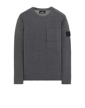 STONE ISLAND SHADOW PROJECT 504A2 CATCH POCKET CREWNECK Sweater Man Blue Grey