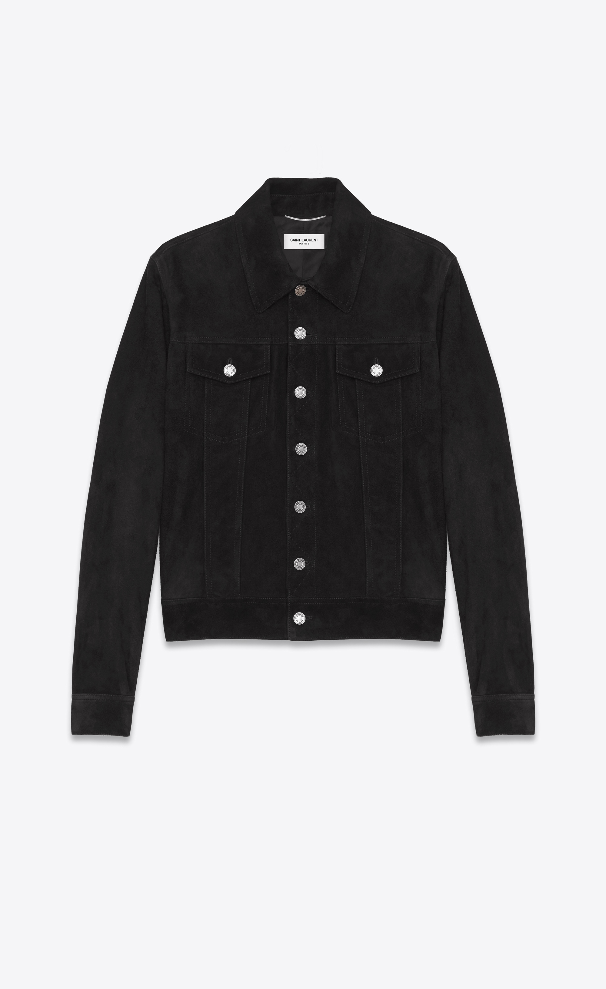 Saint Laurent ‎Suede Denim Jacket ‎ | YSL.com