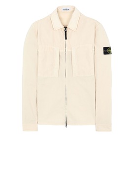 STONE ISLAND 10207 OVER SHIRT Man Beige