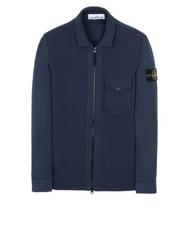 STONE ISLAND 101DD OVER SHIRT Man Marine Blue