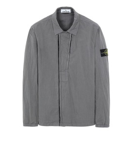 STONE ISLAND 10408 OVER SHIRT Man Blue Grey
