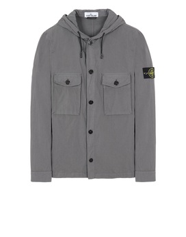 STONE ISLAND 12408 OVER SHIRT Man Blue Grey