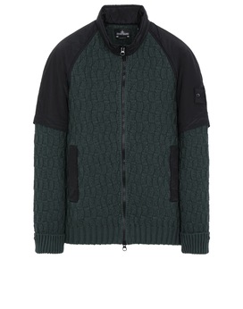 STONE ISLAND SHADOW PROJECT 501A1 CONVERTIBLE JACKET WITH HAND GAITER Sweater Man Dark Teal Green