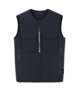 STONE ISLAND G03F1 POLIESTERE STRETCH 5 L_GHOST PIECE Waistcoat Man Blue