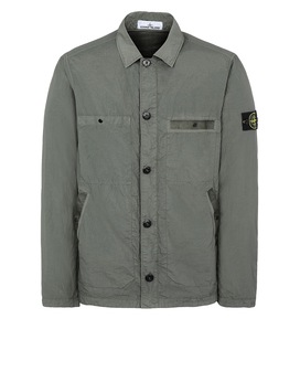 STONE ISLAND 44229 S.I.PA/PL SEERSUCKER-TC Jacke Herr Olivgrün