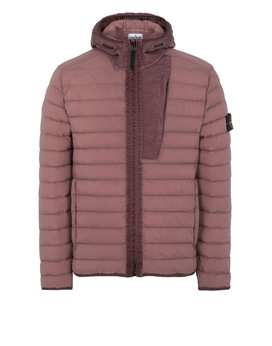 STONE ISLAND 41225 LOOM WOVEN DOWN CHAMBERS STRETCH NYLON-TC Jacket Man MAHOGANY BROWN