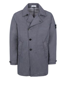 STONE ISLAND 42132 NASLAN LIGHT WATRO Mid-length jacket Man Blue Grey