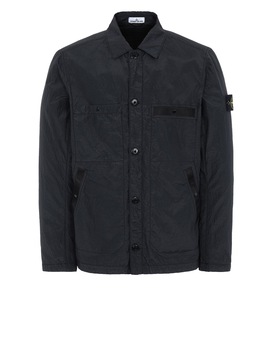 STONE ISLAND 44229 S.I.PA/PL SEERSUCKER-TC Jacke Herr Schwarz