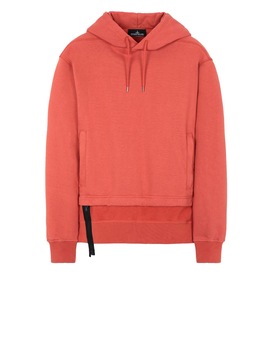 STONE ISLAND SHADOW PROJECT 60206 INVERT HOODIE WITH ZIP-OFF PANEL Sweatshirt Man Rust