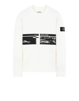 STONE ISLAND 63094“DRONE THREE” Sweatshirt Man Ivory