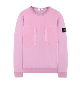 STONE ISLAND 61953 Sweatshirt Man Pink Quartz