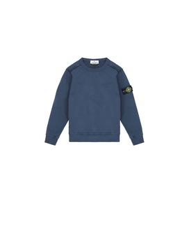 STONE ISLAND JUNIOR 61040 卫衣 男士 海蓝色