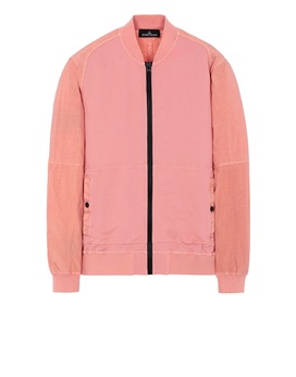 STONE ISLAND SHADOW PROJECT 60107 COMPACT BOMBER JACKET Sweatshirt Man Salmon pink